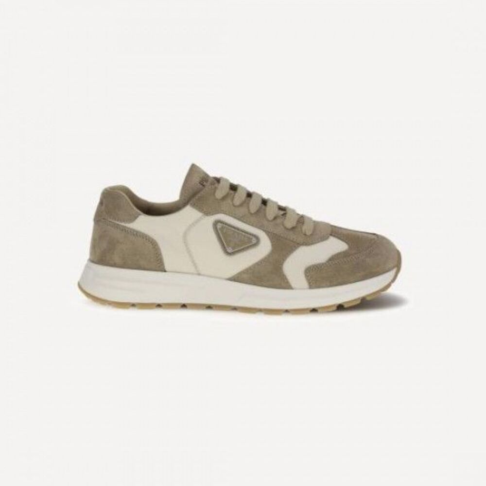 Suede And Nylon Sneakers